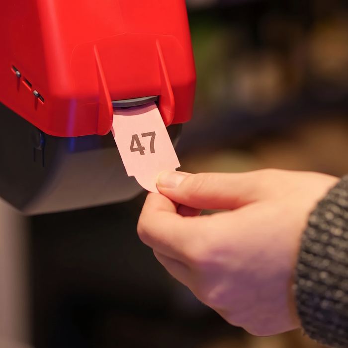 Distributeur de tickets numérotés pour l'animation maquillage enfants